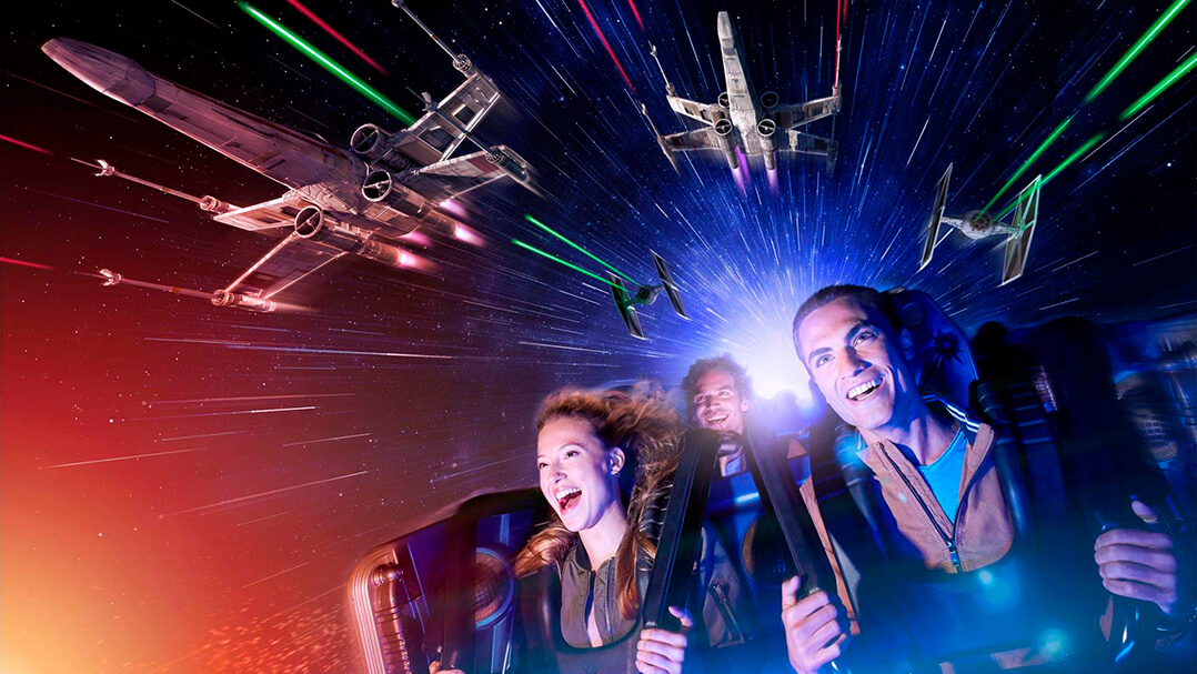 Star Wars Hyperspace Mountain: Batalla épica en el espacio.