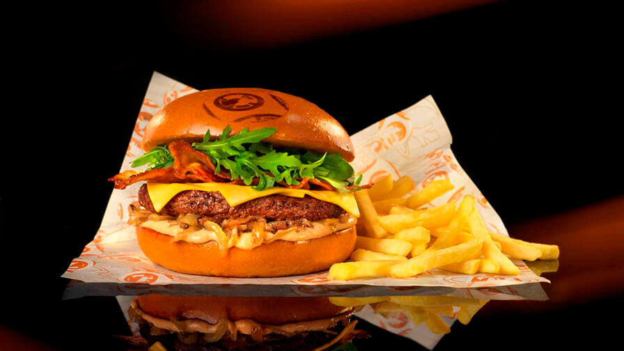 Hamburguesa Café Hyperion.