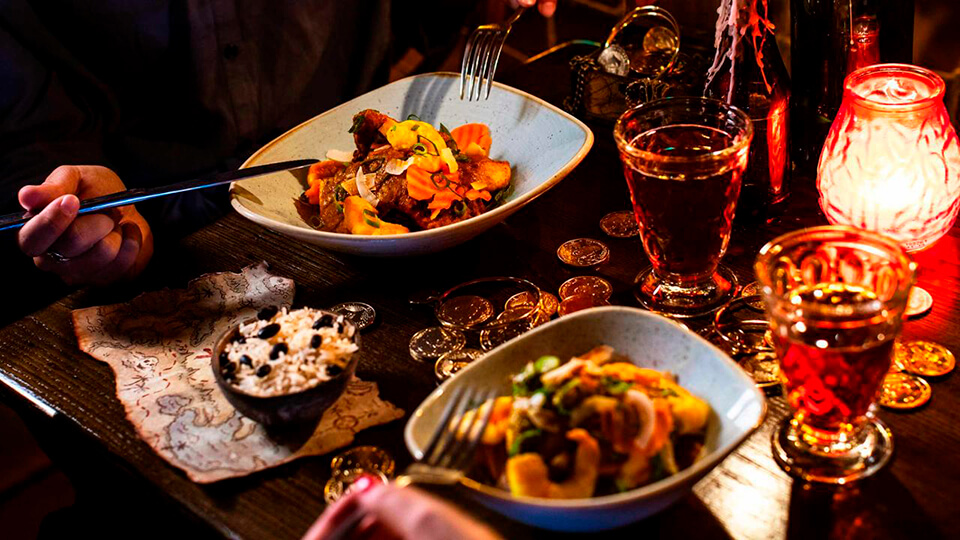 Restaurante Captains Jack's Restaurant des Pirates.