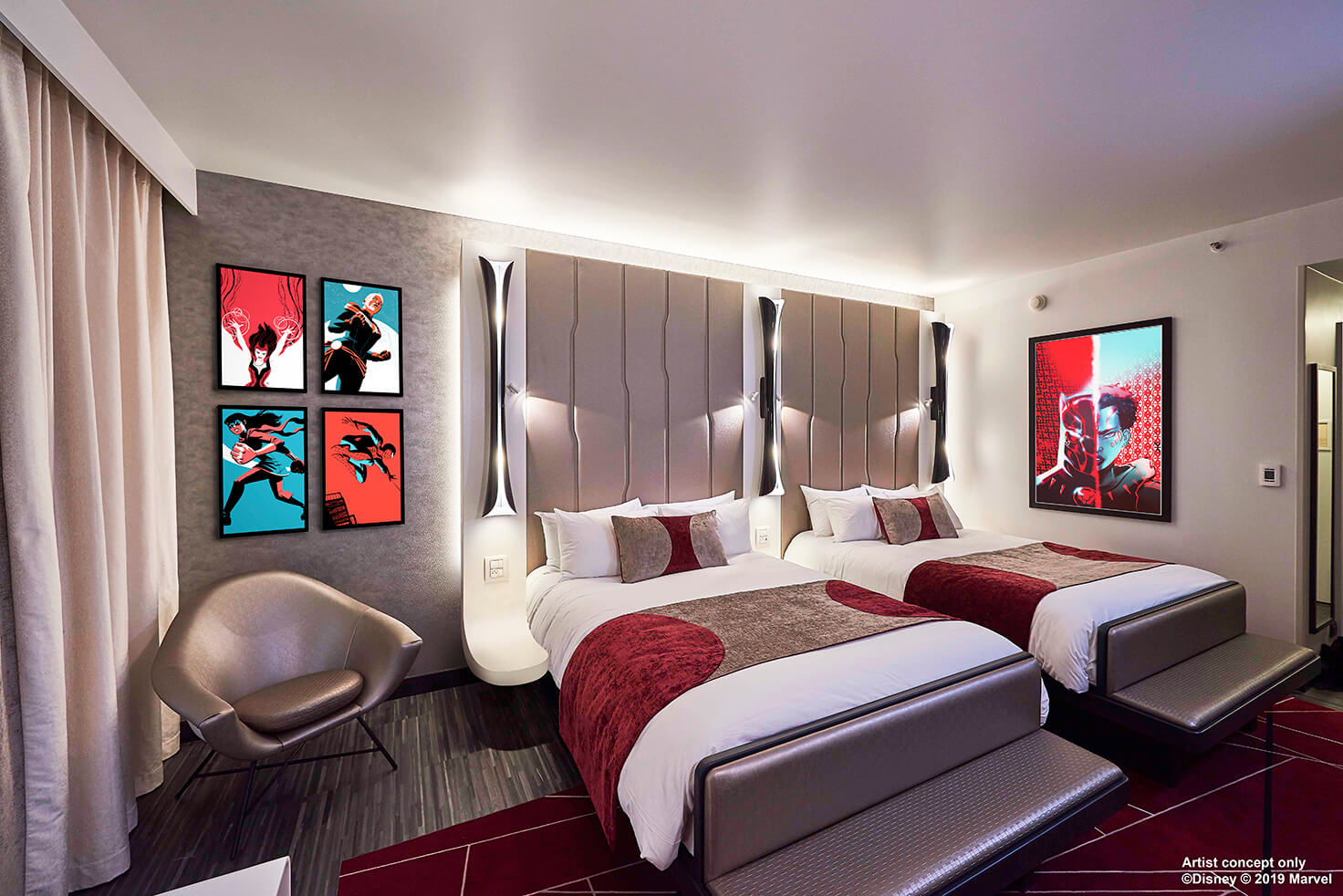 Conoce a tus personajes MARVEL preferidos en Disney Hotel New York The Art of MARVEL