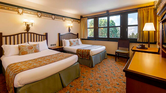 Habitaciones de estilo rústico del Disney Sequoia Lodge