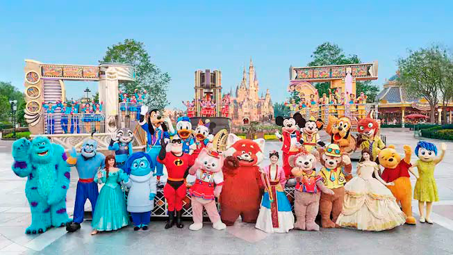Disney Color-Fest: A Street Party! - Shanghai Disneyland.